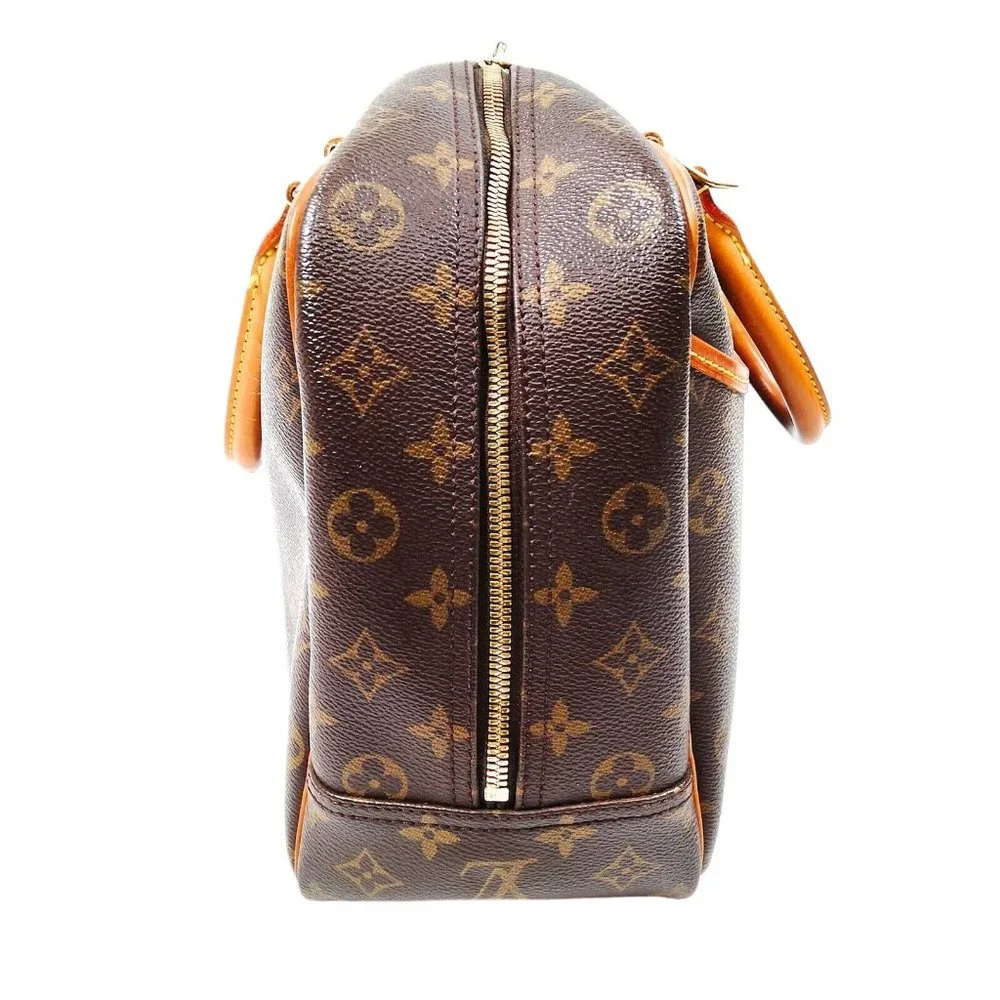 Louis Vuitton Brown Monogram Satchel with Vachetta Trim